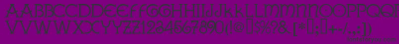 GallaeciaNormal Font – Black Fonts on Purple Background