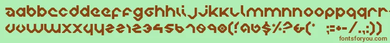 charliesangles Font – Brown Fonts on Green Background