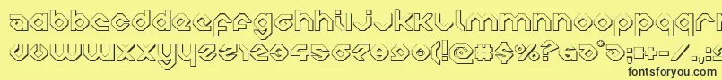 charliesangles3d Font – Black Fonts on Yellow Background