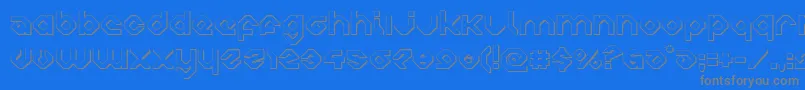 charliesangles3d-Schriftart – Graue Schriften auf blauem Hintergrund