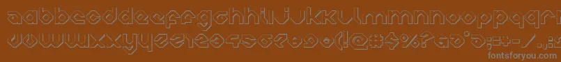 charliesangles3d-Schriftart – Graue Schriften auf braunem Hintergrund