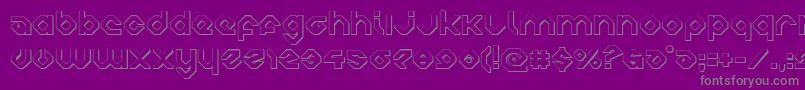 charliesangles3d Font – Gray Fonts on Purple Background