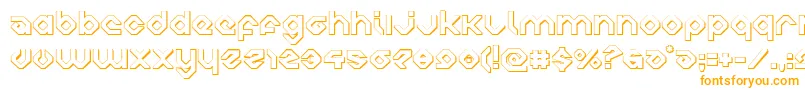 charliesangles3d-Schriftart – Orangefarbene Schriften