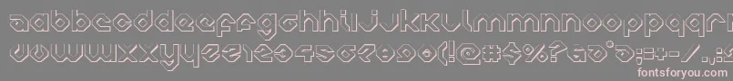 charliesangles3d-Schriftart – Rosa Schriften auf grauem Hintergrund