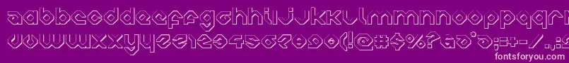 charliesangles3d Font – Pink Fonts on Purple Background