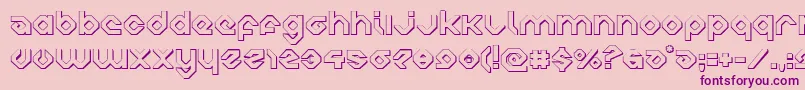 Шрифт charliesangles3d – фиолетовые шрифты на розовом фоне