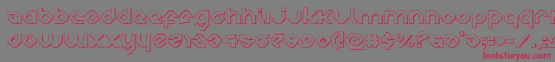 Шрифт charliesangles3d – красные шрифты на сером фоне