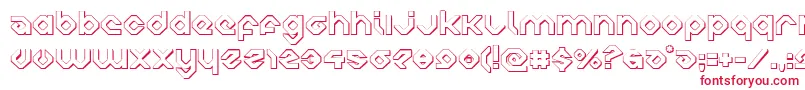 Шрифт charliesangles3d – красные шрифты на белом фоне