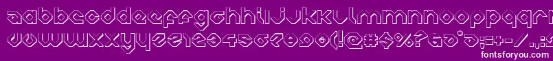 charliesangles3d Font – White Fonts on Purple Background