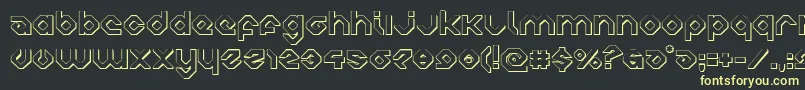Шрифт charliesangles3d – жёлтые шрифты на чёрном фоне