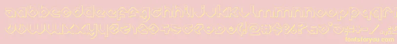 Шрифт charliesangles3d – жёлтые шрифты на розовом фоне