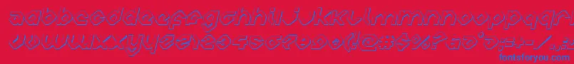 charliesangles3dital Font – Blue Fonts on Red Background