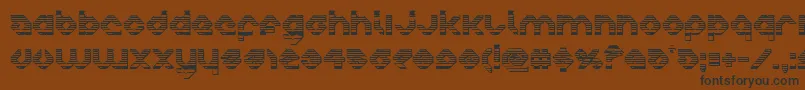 charliesangleschrome Font – Black Fonts on Brown Background