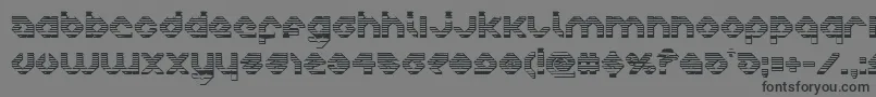 Шрифт charliesangleschrome – чёрные шрифты на сером фоне