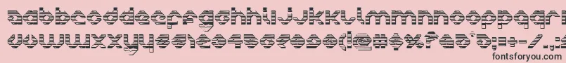 charliesangleschrome-Schriftart – Schwarze Schriften auf rosa Hintergrund
