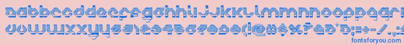 charliesangleschrome Font – Blue Fonts on Pink Background