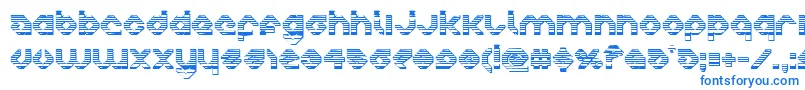 Шрифт charliesangleschrome – синие шрифты на белом фоне