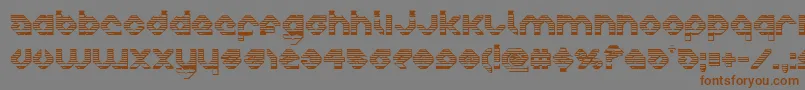 Шрифт charliesangleschrome – коричневые шрифты на сером фоне