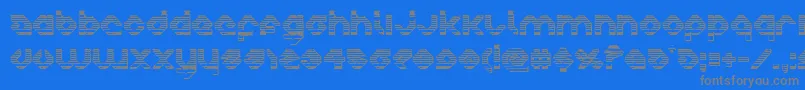 Шрифт charliesangleschrome – серые шрифты на синем фоне