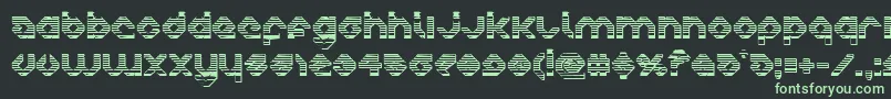 charliesangleschrome Font – Green Fonts on Black Background