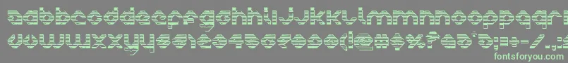 Шрифт charliesangleschrome – зелёные шрифты на сером фоне