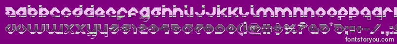 charliesangleschrome Font – Green Fonts on Purple Background