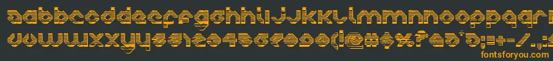 charliesangleschrome Font – Orange Fonts on Black Background