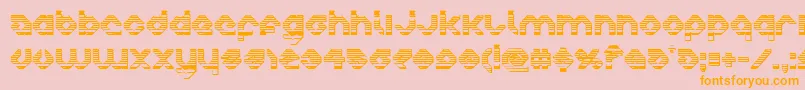 charliesangleschrome Font – Orange Fonts on Pink Background