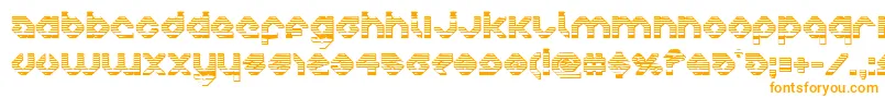 charliesangleschrome-Schriftart – Orangefarbene Schriften auf weißem Hintergrund