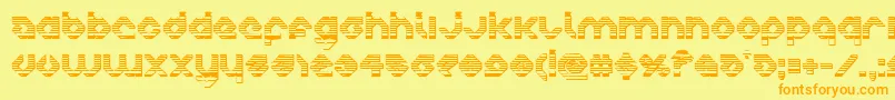 Шрифт charliesangleschrome – оранжевые шрифты на жёлтом фоне