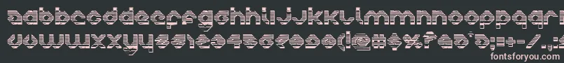 charliesangleschrome-fontti – vaaleanpunaiset fontit mustalla taustalla