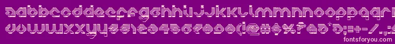 charliesangleschrome-fontti – vaaleanpunaiset fontit violetilla taustalla