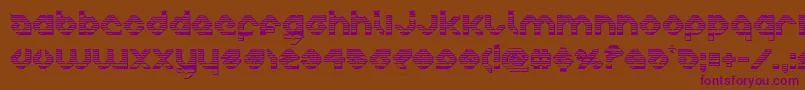 Шрифт charliesangleschrome – фиолетовые шрифты на коричневом фоне