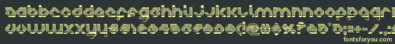 charliesangleschrome Font – Yellow Fonts on Black Background