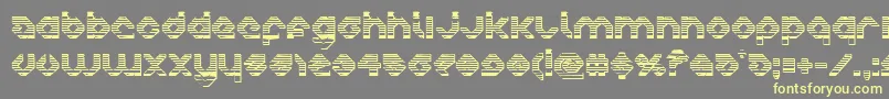 charliesangleschrome-fontti – keltaiset fontit harmaalla taustalla