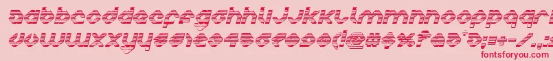 charliesangleschromeital Font – Red Fonts on Pink Background