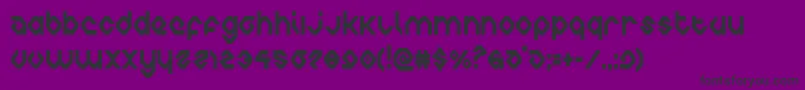 charliesanglescond Font – Black Fonts on Purple Background