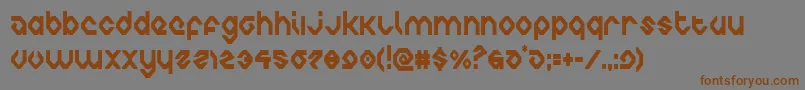 charliesanglescond Font – Brown Fonts on Gray Background