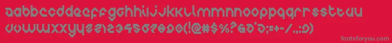 charliesanglescond Font – Gray Fonts on Red Background