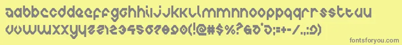 charliesanglescond Font – Gray Fonts on Yellow Background