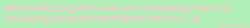 charliesanglescond Font – Pink Fonts on Green Background