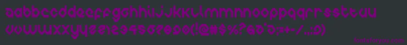 charliesanglescond Font – Purple Fonts on Black Background