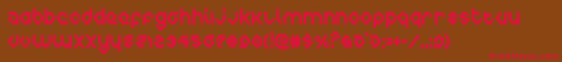 charliesanglescond Font – Red Fonts on Brown Background