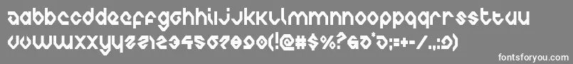 charliesanglescond Font – White Fonts on Gray Background