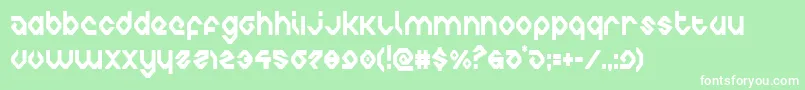 charliesanglescond Font – White Fonts on Green Background