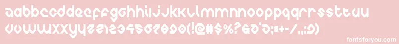 charliesanglescond Font – White Fonts on Pink Background