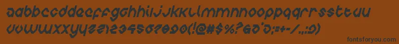 Шрифт charliesanglescondital – чёрные шрифты на коричневом фоне