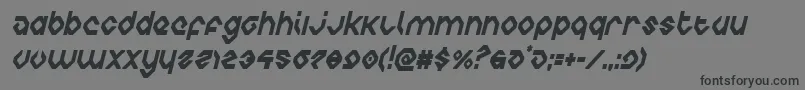 Шрифт charliesanglescondital – чёрные шрифты на сером фоне