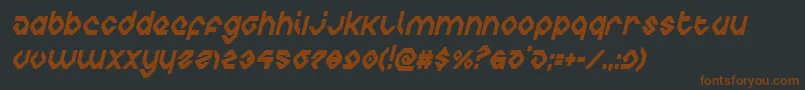 charliesanglescondital Font – Brown Fonts on Black Background
