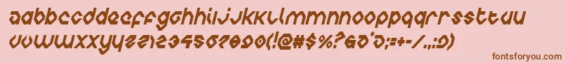 charliesanglescondital-fontti – ruskeat fontit vaaleanpunaisella taustalla